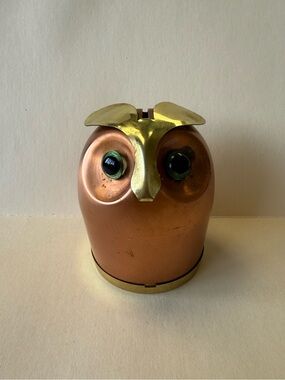 Vintage Coppercraft Guild Owl Coin Bank.